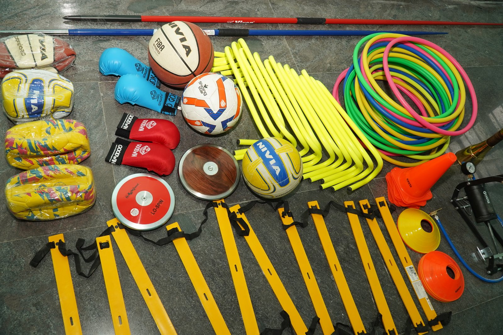 School sports equipment